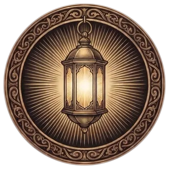 Gleaming Beacon medallion, its lantern light sweeping like a lighthouse